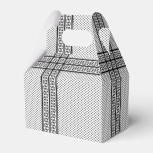 Caixinha De Lembrancinhas Padrão do Keffiyeh Símbolo da Resistência da Pales