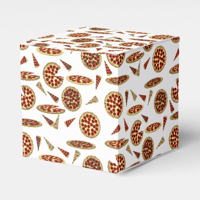 Caixinha De Lembrancinhas Padrão do Pizza Lover (Frente)