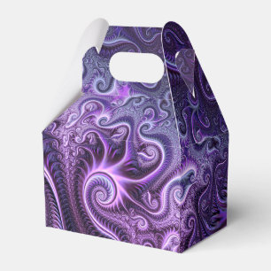 Caixinha De Lembrancinhas Padrão espiral violeta e lilás coloridas abstrato