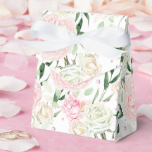 Padrão Floral de Aquarela com Peônia de Rosa Suave