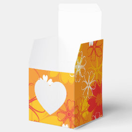 Caixinha De Lembrancinhas Padrão Floral de Ilustração Colorida Bonita