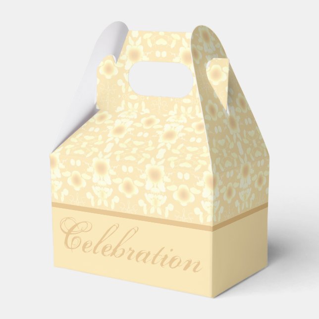 Caixinha De Lembrancinhas Padrão Floral Muito Elegante (Frente)