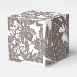 Caixinha De Lembrancinhas Padrão floral sem costura com flores tropicais lin