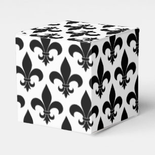 Caixinha De Lembrancinhas Padrão Francês Fleur de lis