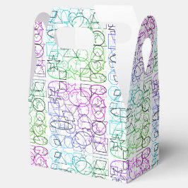 Caixinha De Lembrancinhas Padrão Geométrico de abstrato | Tilados e filtrado