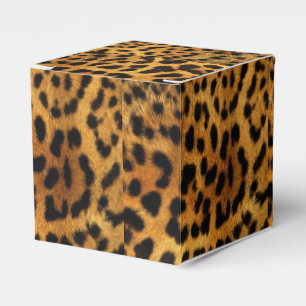 Caixinha De Lembrancinhas padrão-leopardo de impressão de animais de Trend