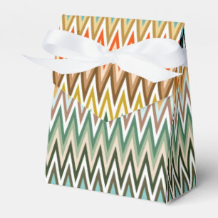 Caixinha De Lembrancinhas Padrão multicolorido Zigzag