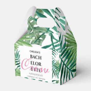 Caixinha De Lembrancinhas Palma Tropical Folha de Bachelorette Kit Hangover
