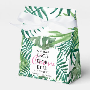 Caixinha De Lembrancinhas Palma Tropical Folha de Bachelorette Kit Hangover