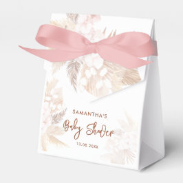 Caixinha De Lembrancinhas Pampas Grass Boho Obrigado Deserto