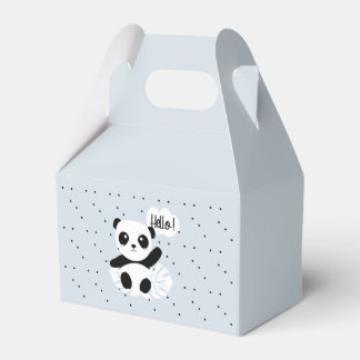 Caixinha De Lembrancinhas Panda dice Hola
