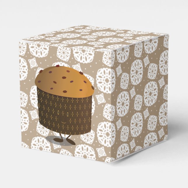 Caixinha De Lembrancinhas Panettone sorridente (Frente)