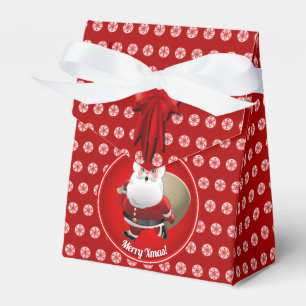 Caixinha De Lembrancinhas Papai Noel bonito com um cheio do saco dos