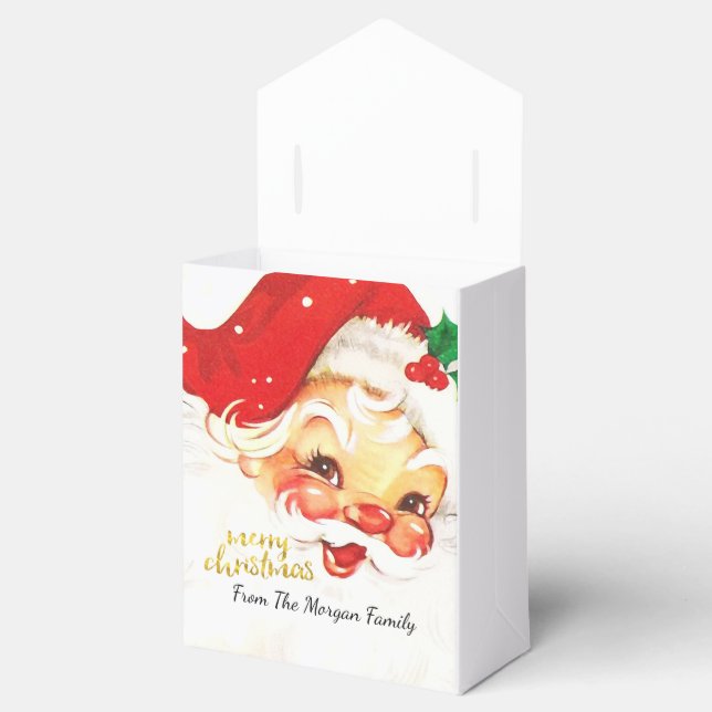 Caixinha De Lembrancinhas Papai Noel Feliz Natal   (Aberto)