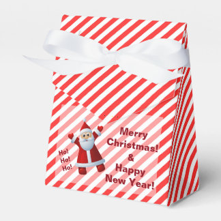 Caixinha De Lembrancinhas Papai Noel Fofo Ho Ho Ho Natal Listras
