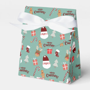 Caixinha De Lembrancinhas Papais noeis Bonitos Reindeer Candy Cane Gingerpão