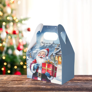 Caixinha De Lembrancinhas Papais noeis de Natal da Wonderland Winter Chá de