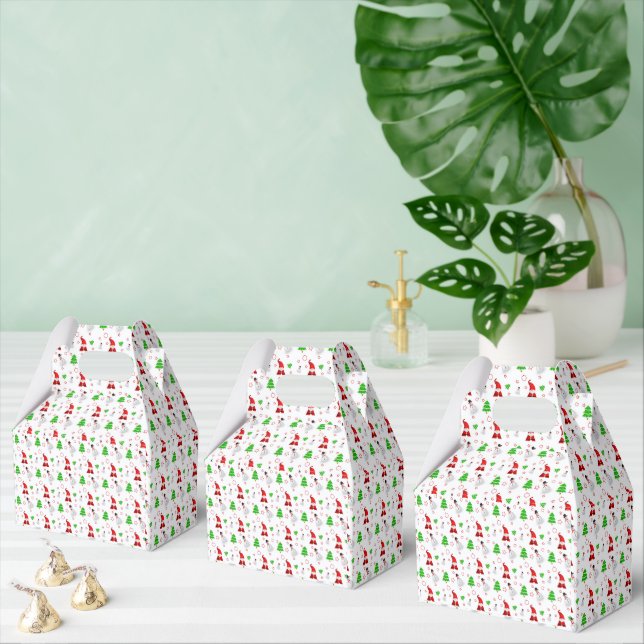 Caixinha De Lembrancinhas Papais noeis de Natal Snowman (Múltiplo)