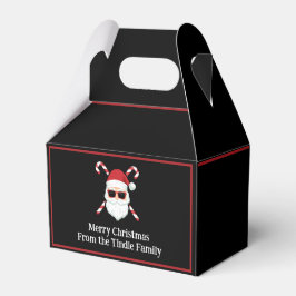 Caixinha De Lembrancinhas Papais noeis Personalizados com Ossos Cruzados de 