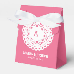 Caixinha De Lembrancinhas Papel Picado Favor Box - Rosa