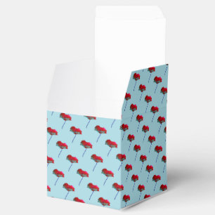 Caixinha De Lembrancinhas Papoila azul-floral floral bonito