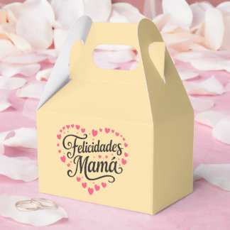 Caixinha De Lembrancinhas Parabéns Mamãe Feliz Dia das Mães Caligrafia | 