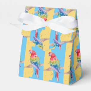 Caixinha De Lembrancinhas Parrot Bird Childs Boys Birthday Cake Favor Box