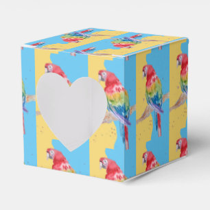 Caixinha De Lembrancinhas Parrot Bird Childs Boys Birthday Cake Favor Box
