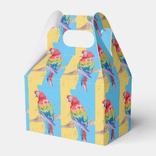Caixinha De Lembrancinhas Parrot Bird Childs Boys Birthday Cake Favor Box