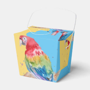 Caixinha De Lembrancinhas Parrot Bird Childs Boys Birthday Cake Favor Box