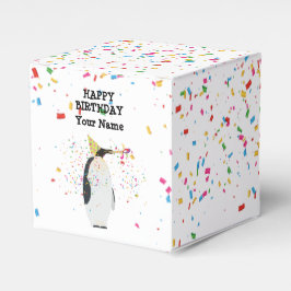 Caixinha De Lembrancinhas Partida de pinguins - Animais na Festa de aniversá