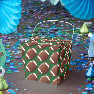 Caixinha De Lembrancinhas Partido da Celebração do Tema de Futebol do "Homec