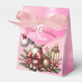 Caixinha De Lembrancinhas Partido de Natal Elegante Moderno