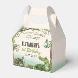 Caixinha De Lembrancinhas Partido do primeiro aniversario de Réptil do Swamp