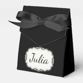 Caixinha De Lembrancinhas Partido Negra Negra Elegante Escalonado