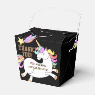 Caixinha De Lembrancinhas Partido Personalizado Rainbow Unicorn Obrigado