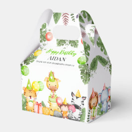 Caixinha De Lembrancinhas Partido Safari Animal Kids