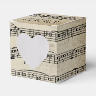 Caixinha De Lembrancinhas Partitura de casamento