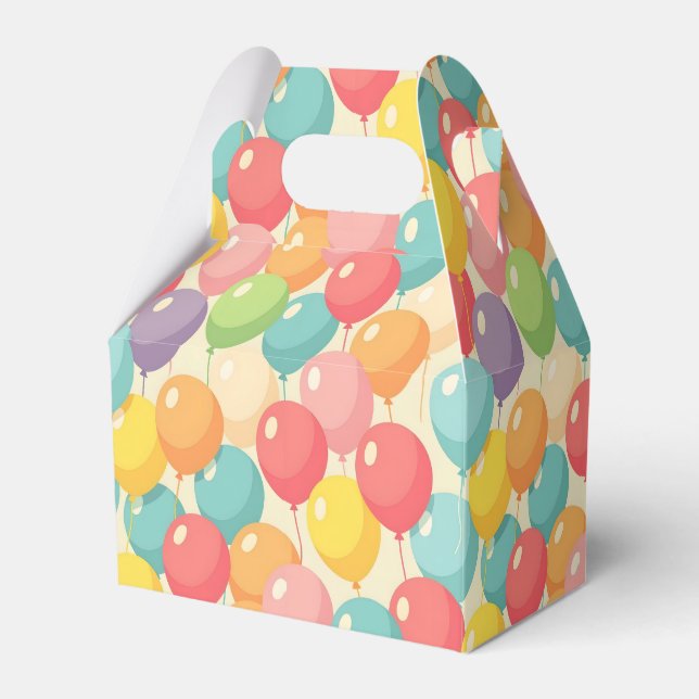 Caixinha De Lembrancinhas Party balloons in different colors (Frente)