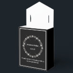 Caixinha De Lembrancinhas Party Treat Favor Box<br><div class="desc">This party favor box is shown in an elegant black and white color with a diamond sparkle accent in the front center.
Customize this item and change the sample text to yours with this template.
Tip: Just add your great treats and add some festive ribbon.</div>