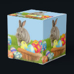 Caixinha De Lembrancinhas Páscoa bonita Bunnypara um humor positivo<br><div class="desc">Bonita Páscoa Bunnypara um bom humor. Você pode encontrar aqueles correspondentes para este design na minha coleção. Itens correspondentes disponíveis.</div>