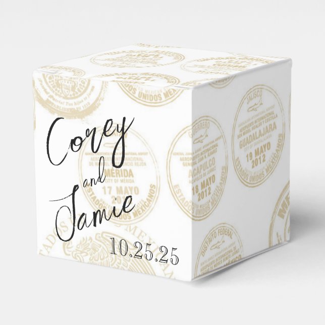 Caixinha De Lembrancinhas Passaporte do México (Frente)