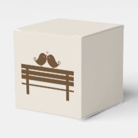 Pássaros do Amor no Park Bench {rosa}