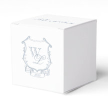 Pasta de Monograma de Cinza Azul Dusty