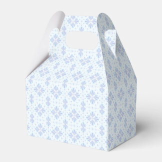 Caixinha De Lembrancinhas Pastel Blue Geometric Floral Repeat Pattern 