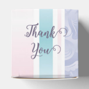Caixinha De Lembrancinhas Pastel Damask Obrigado