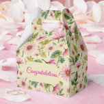 Caixinha De Lembrancinhas Pastel Floral<br><div class="desc">Esta caixa de favor primavera floral é excelente para aniversários,  graduação,  casamentos e ocasiões especiais. Altere facilmente a mensagem na seção personalizada.</div>