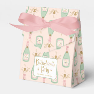 Caixinha De Lembrancinhas Pastel Peachy Festa de solteira Sparkle
