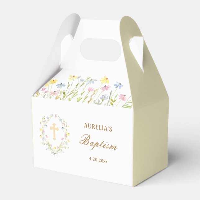 Caixinha De Lembrancinhas Pastel Wildflower Gable (Frente)