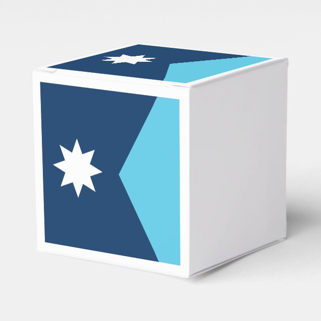 Caixinha De Lembrancinhas Patriotic favor box with Flag of Minnesota, USA (Frente)